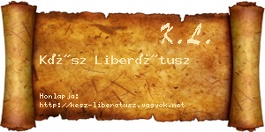Kész Liberátusz névjegykártya